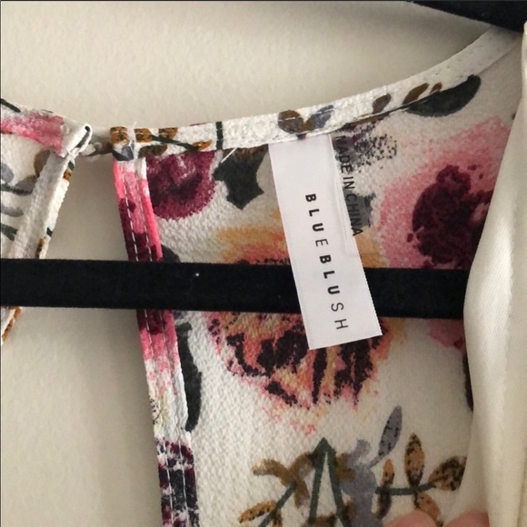 Tobi Blue Blush floral maxi wrap dress - Picture 6 of 6